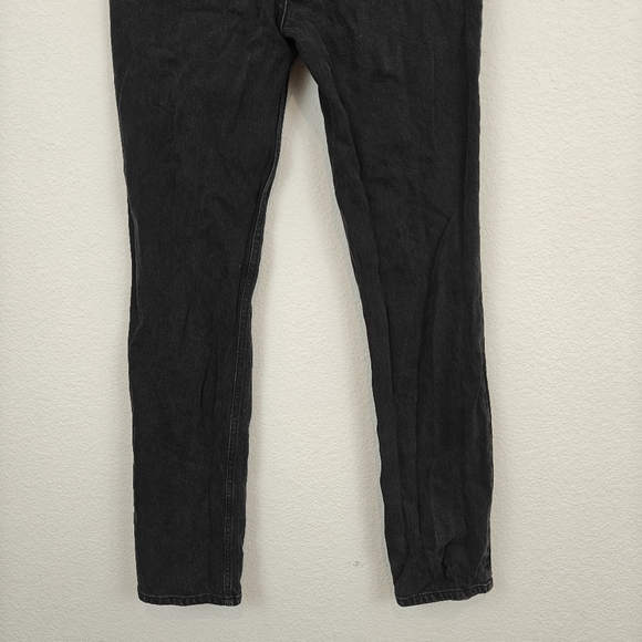 Reformation Straight Leg Elsie Black Washed Out High Rise Jeans Size 29 Women's - Picture 12 of 16